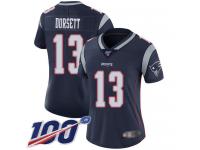 #13 Limited Phillip Dorsett Navy Blue Football Home Women's Jersey New England Patriots Vapor Untouchable 100th Season