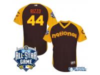 2016 MLB All-Star National Chicago Cubs #44 Anthony Rizzo Brown Run Derby First Baseman Cool Base Jersey