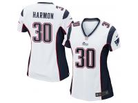 #30 Duron Harmon New England Patriots Road Jersey _ Nike Women's White NFL Game
