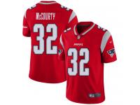 #32 Limited Devin McCourty Red Football Men's Jersey New England Patriots Inverted Legend