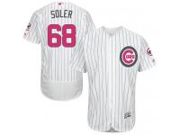 Cubs #68 Jorge Soler White (Blue Strip) Flexbase Authentic Collection 2016 Mother Day Stitched Baseball Jersey