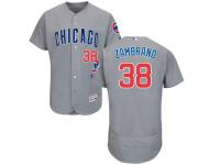 Grey Carlos Zambrano Men #38 Majestic MLB Chicago Cubs Flexbase Collection Jersey