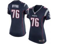 Isaiah Wynn Women's Game Navy Blue Jersey Nike NFL New England Patriots Home #76