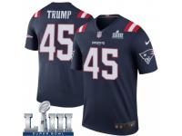 Legend Vapor Untouchable Youth Donald Trump New England Patriots Nike Color Rush Super Bowl LIII Jersey - Navy