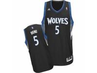 Men Adidas Minnesota Timberwolves #5 Gorgui Dieng Swingman Black Alternate NBA Jersey