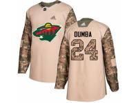 Men Adidas Minnesota Wild #24 Matt Dumba Camo Veterans Day Practice NHL Jersey
