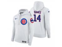 Men Chicago Cubs Ernie Banks Nike White Home Hoodie