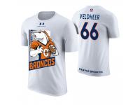 Men Denver Broncos Jared Veldheer #66 White Cartoon And Comic Artistic Painting T-Shirt