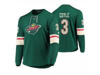 Men Minnesota Wild Charlie Coyle #3 Platinum Green Jersey