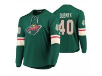Men Minnesota Wild Devan Dubnyk #40 Platinum Green Jersey