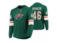 Men Minnesota Wild Jared Spurgeon #46 Platinum Green Jersey