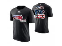 Men New England Patriots Andre Tippett #56 Stars and Stripes 2018 Independence Day American Flag Retired Player T-Shirt