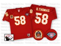 Men NFL Kansas City Chiefs #58 Derrick Thomas Throwback Home Red Mitchell and Ness Jersey