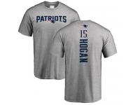 Men Nike Chris Hogan Ash Backer - NFL New England Patriots #15 T-Shirt