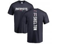 Men Nike Danny Shelton Ash Backer - NFL New England Patriots #71 T-Shirt