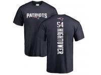 Men Nike Dont'a Hightower Navy Blue Backer - NFL New England Patriots #54 T-Shirt