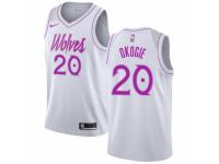 Men Nike Minnesota Timberwolves #20 Josh Okogie White  Jersey - Earned Edition