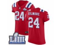 Men Nike New England Patriots #24 Stephon Gilmore Red Alternate Vapor Untouchable Elite Player Super Bowl LIII Bound NFL Jersey