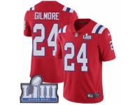 Men Nike New England Patriots #24 Stephon Gilmore Red Alternate Vapor Untouchable Limited Player Super Bowl LIII Bound NFL Jersey