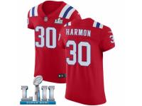 Men Nike New England Patriots #30 Duron Harmon Red Alternate Vapor Untouchable Elite Player Super Bowl LII NFL Jersey