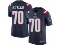 Men Nike New England Patriots #70 Adam Butler Limited Navy Blue Rush Vapor Untouchable NFL Jersey