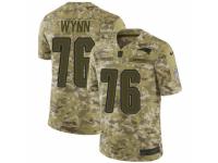 Men Nike New England Patriots #76 Isaiah Wynn Limited Camo 2018 Salute to Service NFL Jersey