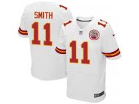 Men Nike NFL Kansas City Chiefs #11 Alex Smith Authentic Elite Road White Jersey