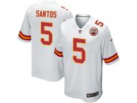 Men Nike NFL Kansas City Chiefs #5 Cairo Santos Road White Game Jersey
