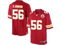 Men Nike NFL Kansas City Chiefs #56 Derrick Johnson Home Red Limited Jersey
