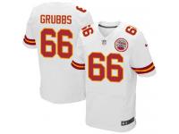 Men Nike NFL Kansas City Chiefs #66 Ben Grubbs Authentic Elite Road White Jersey