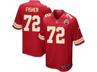 Men Nike NFL Kansas City Chiefs #72 Eric Fisher Home Red Game Jersey