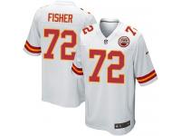 Men Nike NFL Kansas City Chiefs #72 Eric Fisher Road White Game Jersey