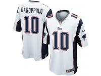Men Nike NFL New England Patriots #10 Jimmy Garoppolo Road White Game Jersey
