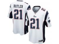 Men Nike NFL New England Patriots #21 Malcolm Butler Road White Game Jersey