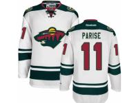Men Reebok Minnesota Wild #11 Zach Parise Premier White Away NHL Jersey