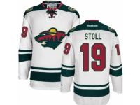 Men Reebok Minnesota Wild #19 Jarret Stoll Premier White Away NHL Jersey