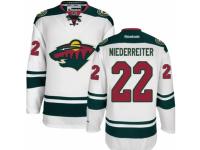 Men Reebok Minnesota Wild #22 Nino Niederreiter Premier White Away NHL Jersey