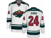 Men Reebok Minnesota Wild #24 Matt Dumba Premier White Away NHL Jersey