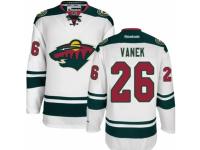 Men Reebok Minnesota Wild #26 Thomas Vanek Premier White Away NHL Jersey