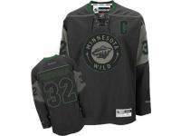 Men Reebok Minnesota Wild #32 Niklas Backstrom Premier Black Ice NHL Jersey