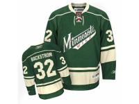 Men Reebok Minnesota Wild #32 Niklas Backstrom Premier Green Third NHL Jersey