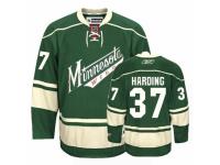 Men Reebok Minnesota Wild #37 Josh Harding Premier Green Third NHL Jersey