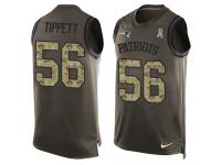 Men's Andre Tippett #56 Nike Green Jersey - NFL New England Patriots Salute to Service Tank Top
