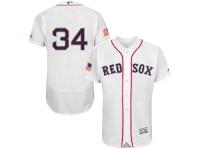 Men's Boston Red Sox David Ortiz Majestic White Fashion Stars & Stripes Flex Base Player Jersey