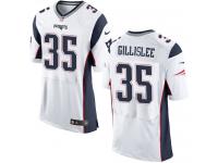 Men's Elite Mike Gillislee #35 Nike White Road Jersey - NFL New England Patriots