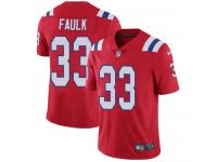 Men's Limited Kevin Faulk #33 Nike Red Alternate Jersey - NFL New England Patriots Vapor Untouchable