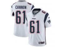 Men's Limited Marcus Cannon #61 Nike White Road Jersey - NFL New England Patriots Vapor Untouchable