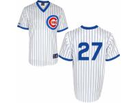 Men's Majestic Chicago Cubs #27 Addison Russell White 1988 Turn Back The Clock Cool Base MLB Jersey