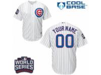 Men's Majestic Chicago Cubs Customized White Home 2016 World Series Bound Cool Base MLB Jersey