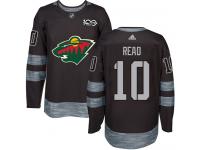 Men's Minnesota Wild #10 Matt Read Adidas Black Authentic 1917-2017 100th Anniversary NHL Jersey